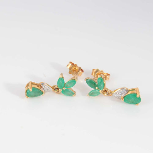 Boucles d'oreilles Boucles d'oreilles Emeraudes 58 Facettes 1