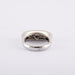 Bague 55 / Blanc/Gris / Or 750 Bague Or blanc pavage diamants 58 Facettes 120462R