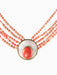 Coral pearl and mother-of-pearl necklace 58 Facettes