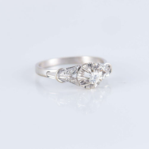 Bague 54 Bague Solitaire style ancien 58 Facettes JE246