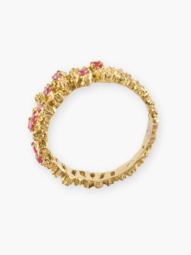 Bague 55 Bague Moderne Or Jaune & Rubis 58 Facettes 120062