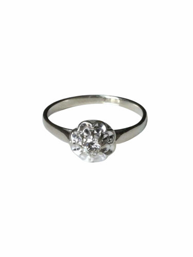 Bague Solitaire en or blanc et diamant 58 Facettes