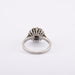 Bague 56 / Blanc/Gris / Or 750 Bague Fleur Or et diamants 58 Facettes 140278R