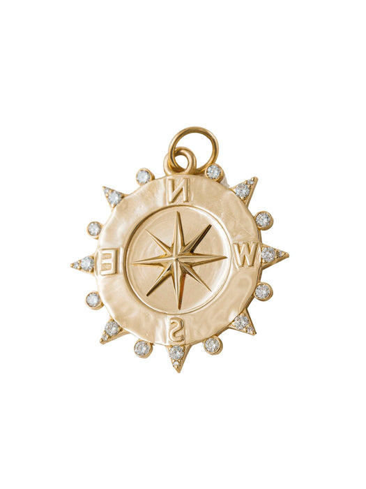 Pendentif Pendentif Foundrae "Internal Compass" Or Jaune & Diamants 58 Facettes 190003