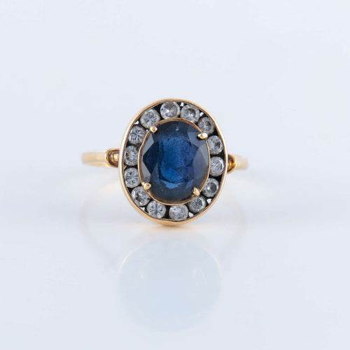 Bague 51.5 Bague Marguerite Saphir Diamants 58 Facettes 1