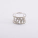 Bague 52 / Blanc/Gris / Or 750 Bague pavage Diamants 58 Facettes 210140R