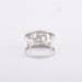 Bague 52 / Blanc/Gris / Or 750 Bague pavage Diamants 58 Facettes 210140R