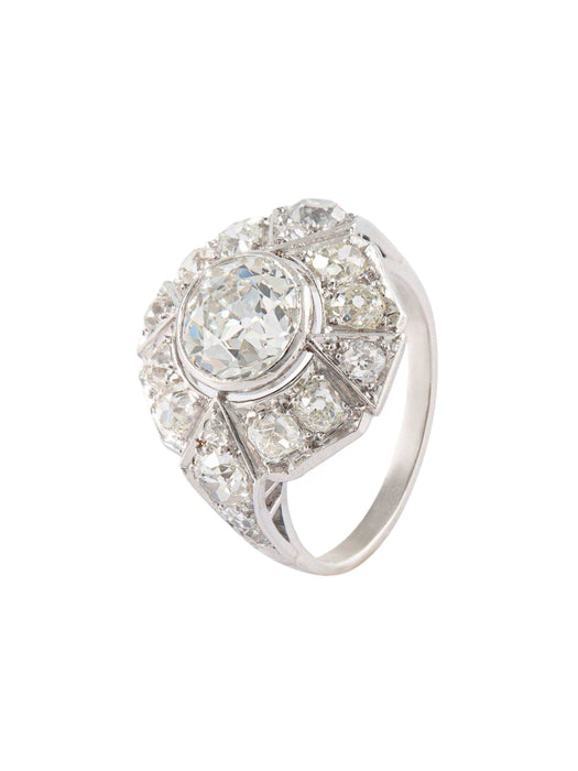 Bague 53 Bague Ancienne Platine & Diamants 58 Facettes 210005