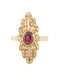 Ring VINTAGE YELLOW GOLD RUBY AND DIAMOND RING 58 Facettes 150043
