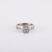 Bague 48 / Blanc/Gris / Or 750 Bague Or blanc et diamants 58 Facettes 150052-T91R