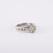 Bague 48 / Blanc/Gris / Or 750 Bague Or blanc et diamants 58 Facettes 150052-T91R