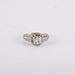 Bague 48 / Blanc/Gris / Or 750 Bague Solitaire Diamant 0.48 carat 58 Facettes 170001R