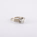 Bague 48 / Blanc/Gris / Or 750 Bague Solitaire Diamant 0.48 carat 58 Facettes 170001R