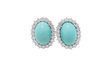Boucles d'oreilles Boucles d'oreilles Turquoise Diamants 58 Facettes 32269