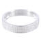 Bague 56 Bague en or blanc pavage diamants 58 Facettes