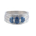 Ring White Gold Ring Sapphires Diamonds 58 Facettes