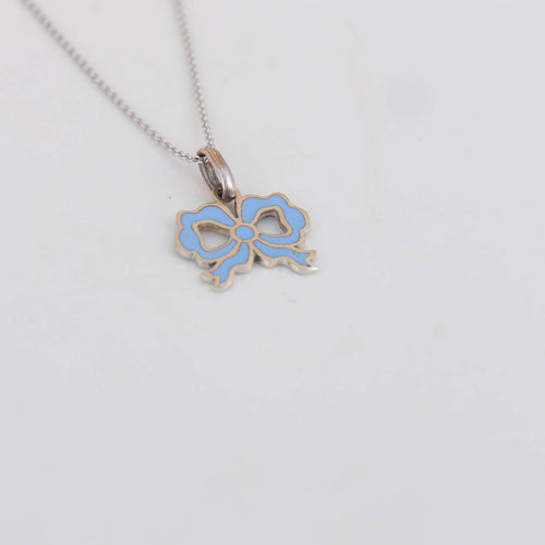 Collier Collier Noeud bleu 58 Facettes 1