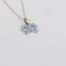 Collier Collier Noeud bleu 58 Facettes 1