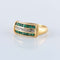 Bague 57 Bague Ligne Emeraudes Diamants 58 Facettes JE131