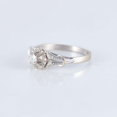 Bague 54 Bague Solitaire style ancien 58 Facettes JE246