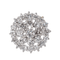 Bague 54.5 Bague double entourage en or blanc et diamants 58 Facettes 31982