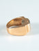 Ring 53 Tank ring in yellow gold and Diamond 58 Facettes