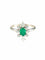 Bague 55 Bague Marguerite Emeraude et diamants 58 Facettes