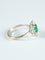 Bague 55 Bague Marguerite Emeraude et diamants 58 Facettes