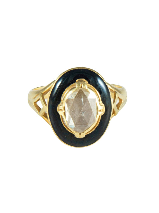 Bague 47 Bague Diamant et Onyx 58 Facettes