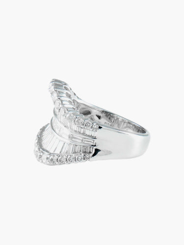 Bague Bague Mouvementée Diamants 58 Facettes