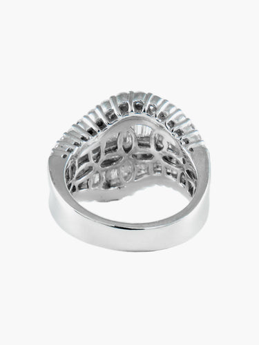 Bague Bague Mouvementée Diamants 58 Facettes