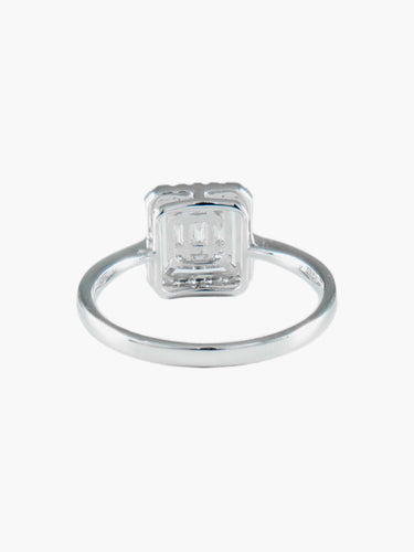 Bague Bague Carrée Diamants 58 Facettes