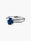Bague Bague Saphir rond et Diamants 58 Facettes