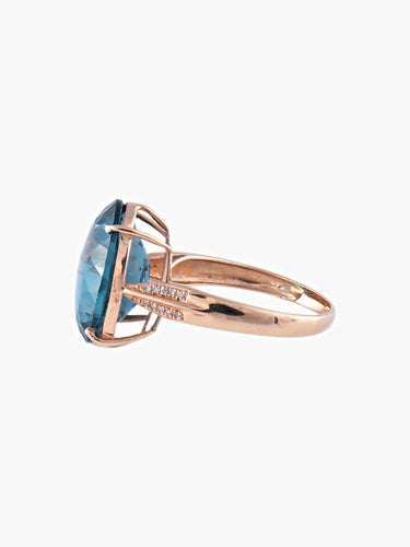 Bague 52 Bague Topaze Blue London 58 Facettes