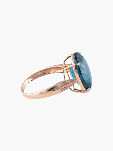 Bague 52 Bague Topaze Blue London 58 Facettes