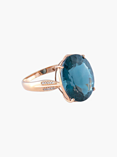 Bague 52 Bague Topaze Blue London 58 Facettes