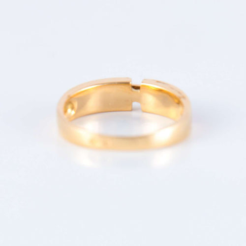 Bague 53 Bague Diamant Résine orangée 58 Facettes JE251