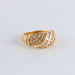 Ring 54 Pavement Diamond Ring yellow gold 58 Facettes FM113