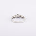 Ring 52 / White/Grey / 750‰ Gold Solitaire Diamond Ring 0.30 Carat 58 Facettes 190359R