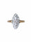 Bague Marquise ancienne diamants or et platine 58 Facettes