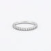 47 American Wedding Ring in White Gold and Diamonds 58 Facettes DV0446-2