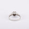 Bague 55 / Blanc/Gris / Or 750 Bague Solitaire Diamant 0.25 carat 58 Facettes 210146R