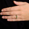 Bague 52 Anneau or jaune cabochons de turquoise 58 Facettes DV0269-6