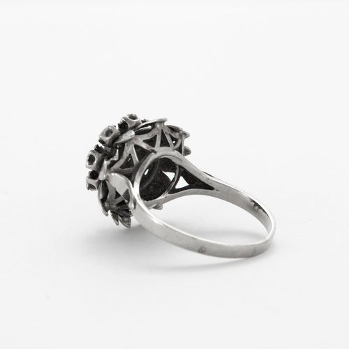 Bague 54 Bague "Fleur" Or Gris Diamant 58 Facettes DV0394-1