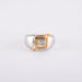 Ring 54 Two-tone ring 0,64 carat diamond 58 Facettes 220144R