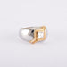 Ring 54 Two-tone ring 0,64 carat diamond 58 Facettes 220144R