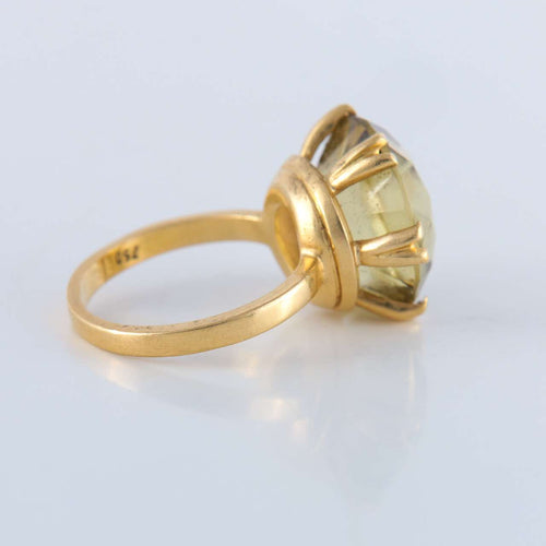 Bague 52 Bague Quartz jaune-brun 58 Facettes 85