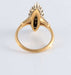 Ring 55 Marquise ring yellow gold paving Diamonds 58 Facettes FM74