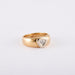 Ring 50 / Yellow / 750‰ Gold Solitaire Diamond Ring 0.30 carat 58 Facettes 210092R