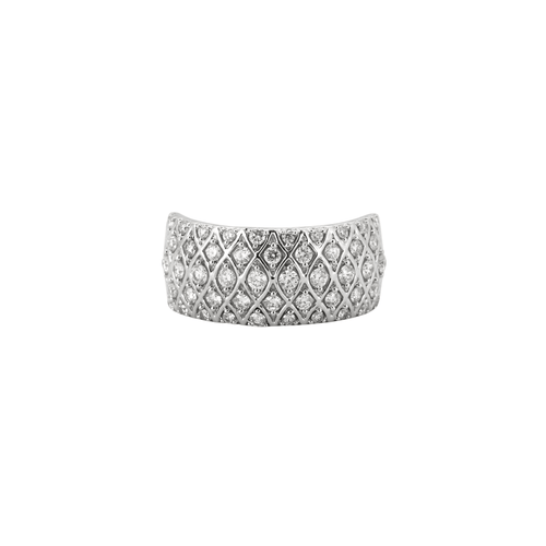 Bague 56 Bague Bandeau Pavage Diamants 58 Facettes DV0371-1